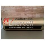 Tin RadioShack Enercell coin bank