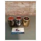 Set a three mini barrel, coin banks featuring