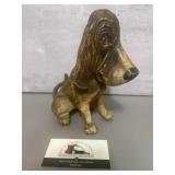 Vintage cast ironBasset Hound coin