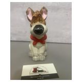 Vintage 1980s ceramic coin bank featuring Dodger