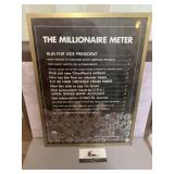 The millionaire meter frame with slot at the top