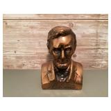 Abraham Lincoln metal bust coin bank