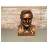 Banthrico metal Abraham Lincoln bust coin bank