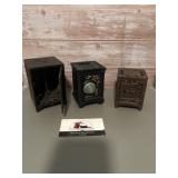 Metal coin banks