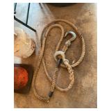 Heavy duty rope with hooks