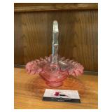 Fenton Cranberry Basket