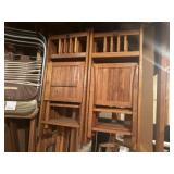 Wooden folding chairs