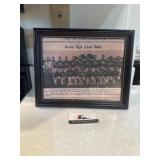 Framed Dexter high school Owls football photo