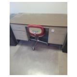 Desk, chair & rolling pad