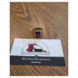 Mens Masonic Lodge Ring Marked 10k