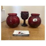 Red glassware