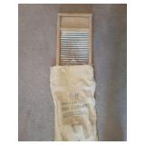 Washboard & sugar sack