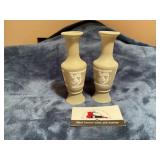 Vintage imitation wedgewood vases