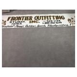 Frontier Outfitting, Stuart Iowa banner
