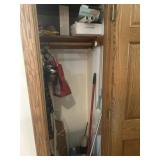 Closet  CLeaning supplies and misc