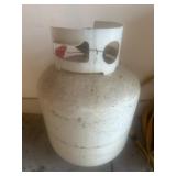 Empty propane tank