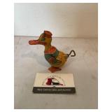 Tin litho wind up duck