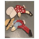 Wooden yard decor