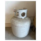 Empty propane tank