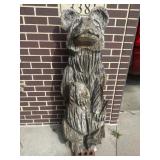 Wooden carved bear