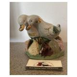 MCM duck planter with gemstones