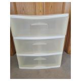 Plastic storage drawers