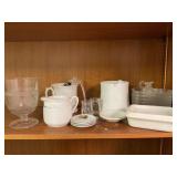 Glassware and misc antique