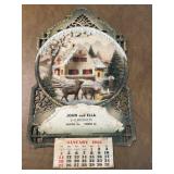 John and Ella Dexter Calendar Advertiser