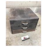 Metal storage drawers approximately 11 1/2 x 12