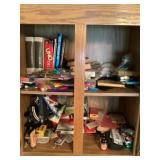 Contents of cupboards, bring box