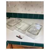 Pyrex Westinghouse glass, baking dishes