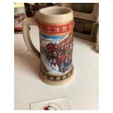 Budweiser Stein holiday Stein collection