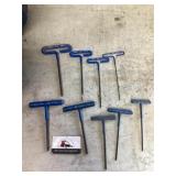 Metric T- handled Alan wrenches