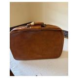 Leather suitcase