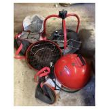 Red devil gas grill with case