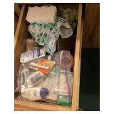 Drawer, contents spring box