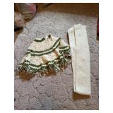 Crocheted scarf and shawl