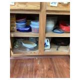 Contents of cupboards, bring box