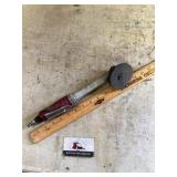 Long handled air angle grinder
