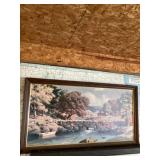 Mid-century modern picture approximately 52 x 28