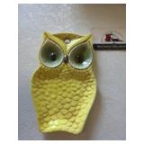 Lefton ceramic owl spoon dish