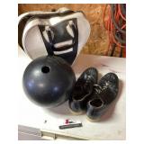 Bowling ball with case