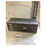 Metal storage drawers approximately 25 1/2 x 11