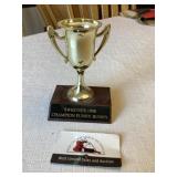 Sweetieï¿½s 1998 champion funny bunny trophy