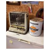Carro son kerosene heater with partial can of