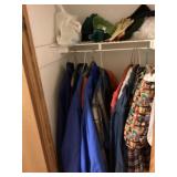 Closet, contents size X large and 2X large  coats