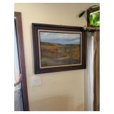 Signed print Kate Shelly bridge oil painting
