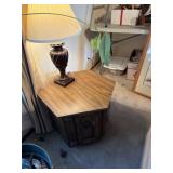 End table with lamp