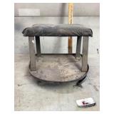 Rolling shop chair approximately 12 inches seat