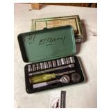 Quarter inch drive combination socket set